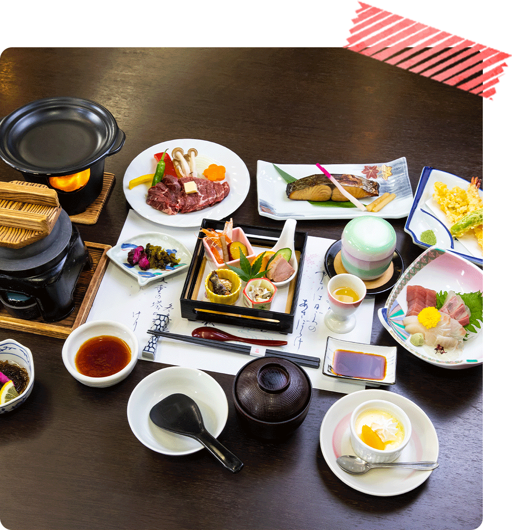 １日目午後６時は夕食